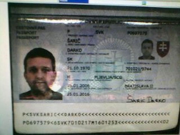 Шарић оптужен и за пасош